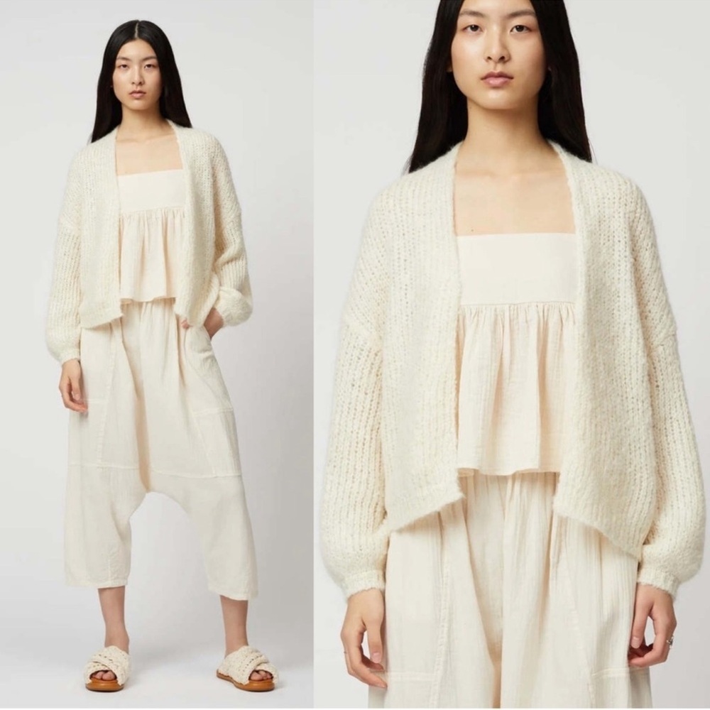 ATELIER DELPHINE Cora Alpaca Wool Cardigan Sweater